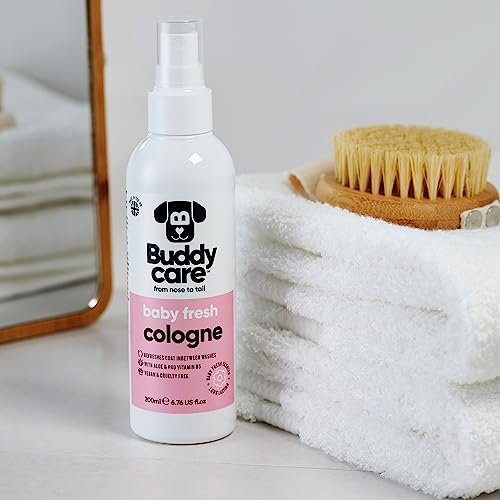 Buddycare Dog Cologne - Baby Fresh - 200ml - Delicate and Powdery Scented Dog Cologne - Refreshes Between Dog Washes