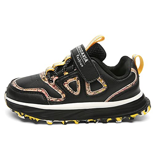 Boys and Girls Black Sneakers Casual Walking Shoes Sport Running Sneakers(Toddler/Little Kid/Big Kid)2