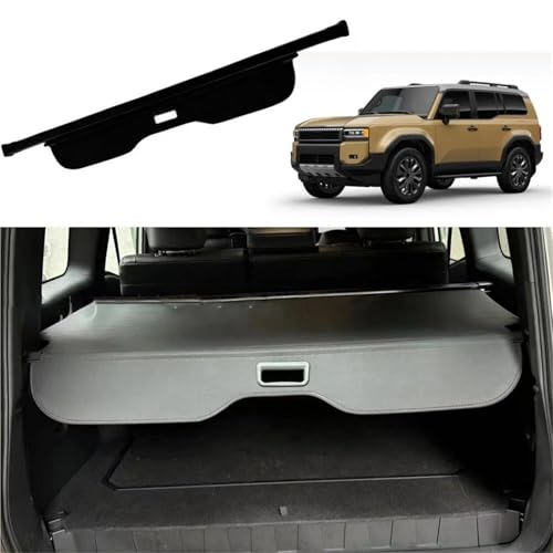 Cubierta de carga retráctil Toyota Prado J250 2024 que oculta el maletero y protege el equipaje 2