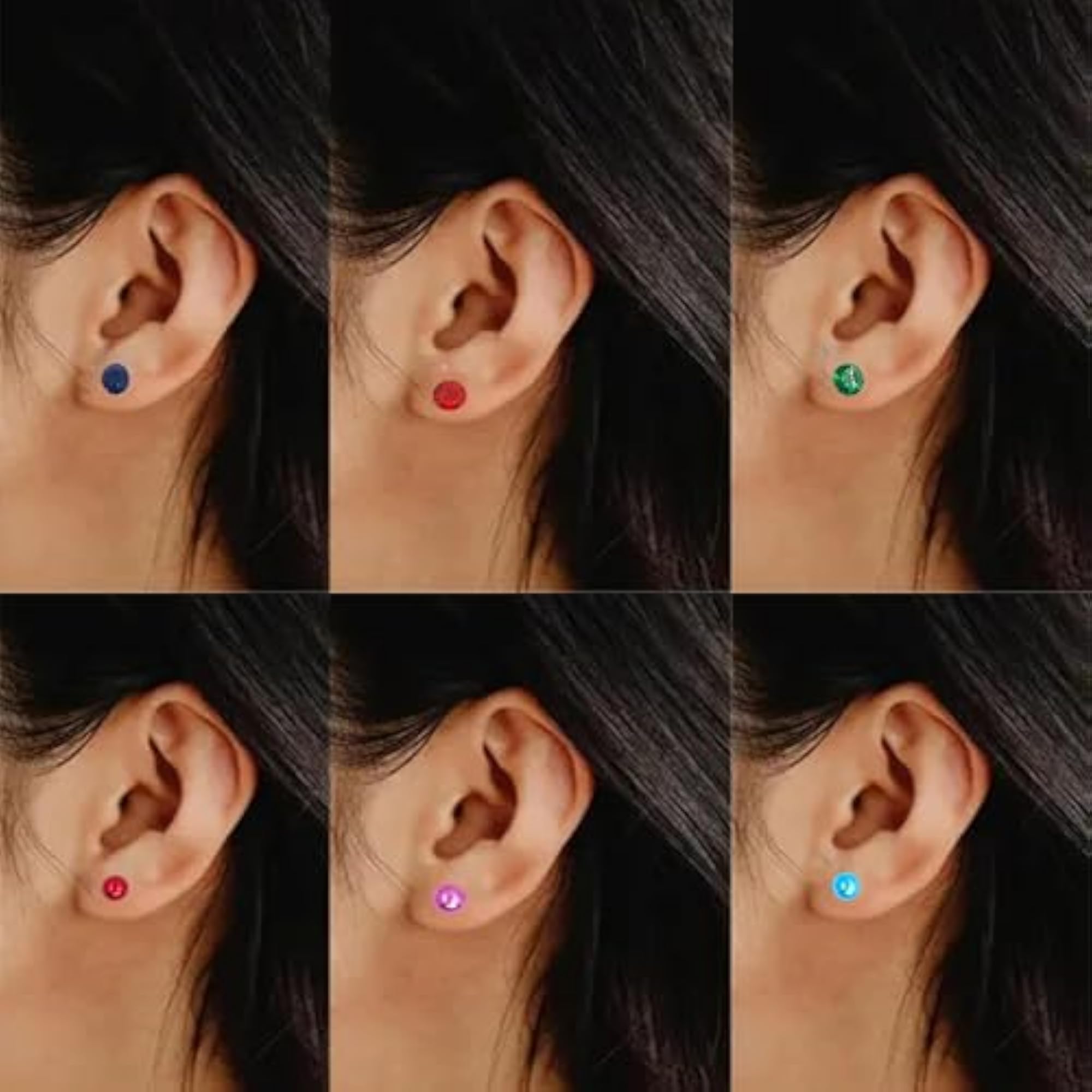 12 Pairs Small Stud Earrings Set for Women