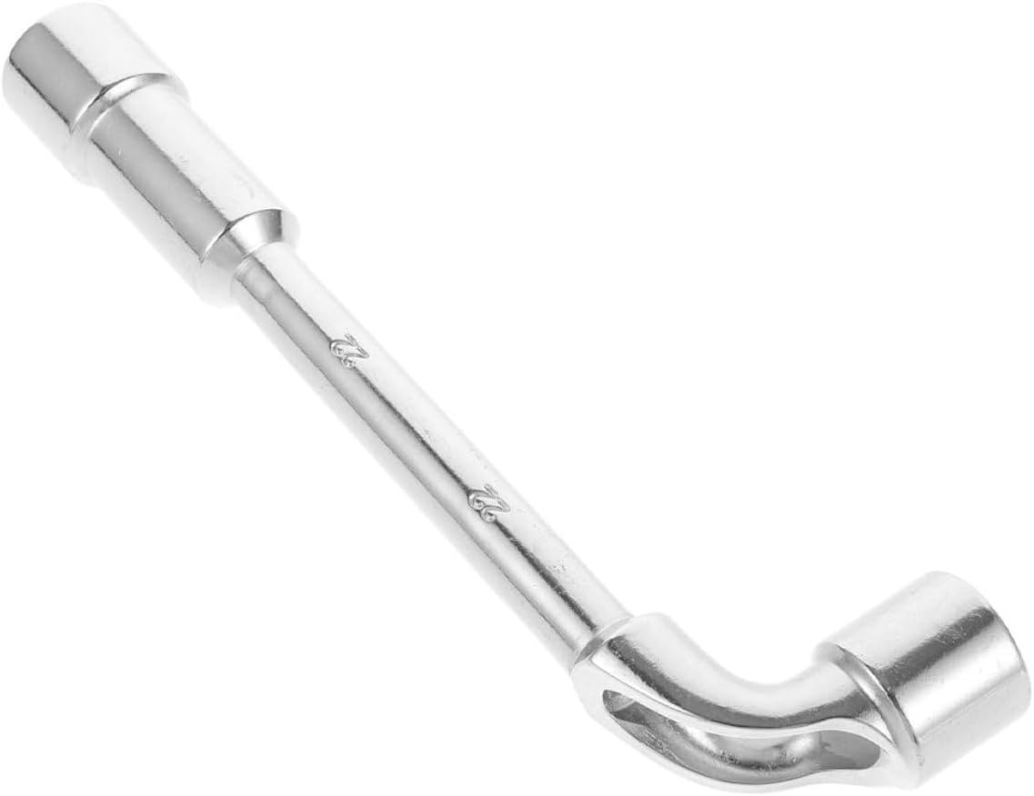 L-shaped 21mm Socket Wrench Tire Valve Tool Angled Socket Spanner Car and Motorcycle Repair Tire Changing Lug Wrench