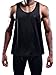 NELEUS Men's 3 Pack Dry Fit Y-Back Muscle Tank Workout Gym Shirt,5031,Black,Grey,Blue,L
