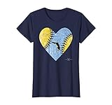 Vintage Tampa Bay Baseball Heart with Sun Ray Map of Florida T-Shirt