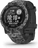 Garmin Instinct 2, Camo-Edition, Rugged Outdoor Watch with GPS, Built for All Elements, Multi-GNSS Support, Tracback Routing and More, Graphite camo
