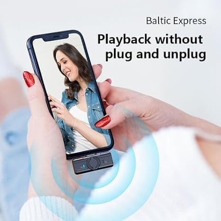 Image of 3 in 1 Lavalier Mic Type C iOS Receiver Magnetic Smart Phone Camera Noise Cancelling Live Streaming Video Mobile iPh-one Android Recording Classes Instagram Singing Podcast Meeting (Q81)