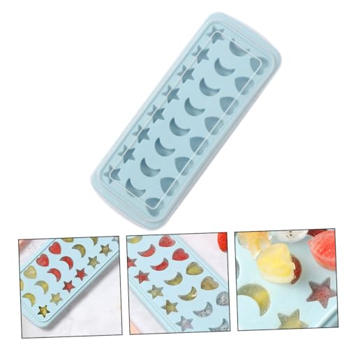 Molde para cubitos de hielo Star Moon Heart Garneck silicona miniatura 5
