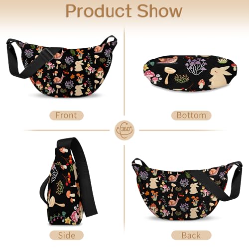 Crescent Bag Crossbody, Crossbody Bags for Women, Sling Bag, Shoulder Bag for Work, Travel, Shopping, Dating4