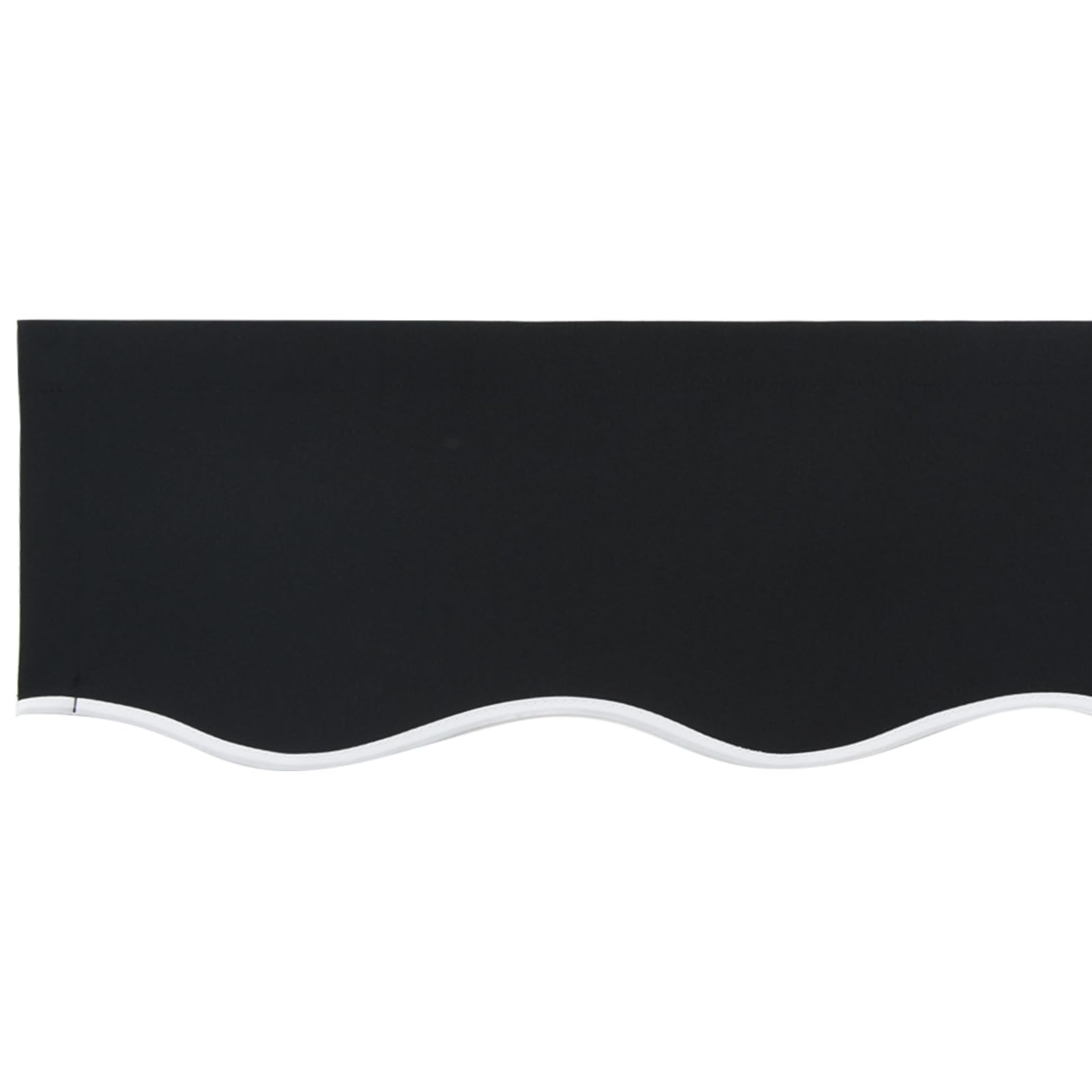 Tomostar Toile de Remplacement Store Banne, Toit de Rechange Tissu de Remplacement pour Auvent Cadre 4x3 m Noir