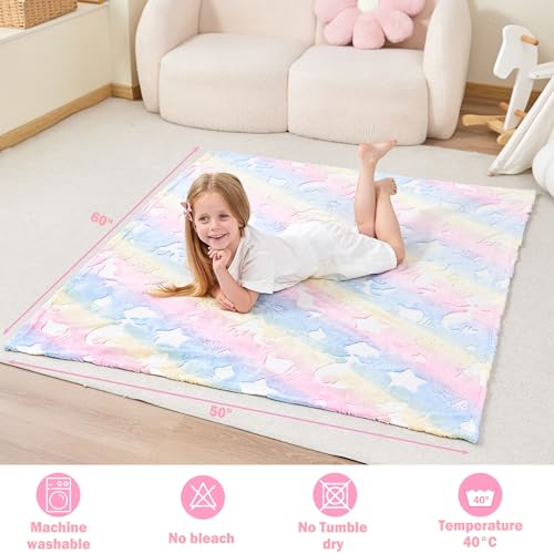 Couverture phosphorescente méduse plaid douillet pour les soirées cinéma en famille