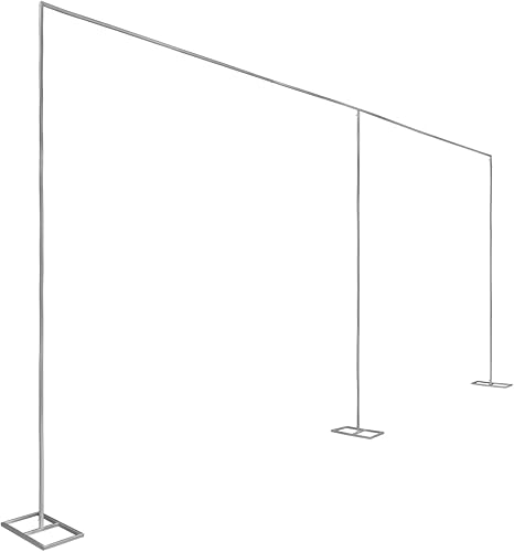 Kit de telón de fondo de tubería y cortina de 10 x 20 pies, soporte de telón de fondo resistente, soporte de cortina portátil, postes de telón de