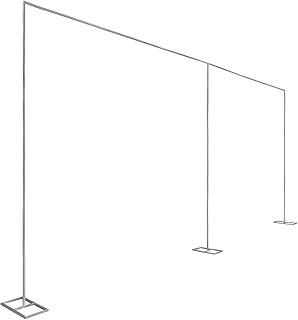 10FT x 20FT Backdrop Stand Heavy Duty with Base, Portable Adjustable Pipe and Drape Kit Metal Arch Frame for Wedding Baby Shower Birthday Parties Banquet Decorations