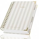 Aesthetic Thick Spiral Notebook Journal For Women in B5 Format - Modern Linen Hardcover College Ruled Note Book With 300 Lined Pages - Perfect For Writing And Staying Organized at Work or School