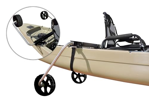 GigaCraft Kayak Transport Cart Package, Wheels for Fishing Kayak Transport, Kayak Carrier Dolly Cart...