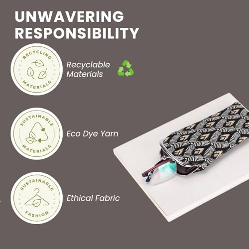 Image of Signare Tapestry Glasses Case for Women Eyeglass Case with Fashion Pattern Design