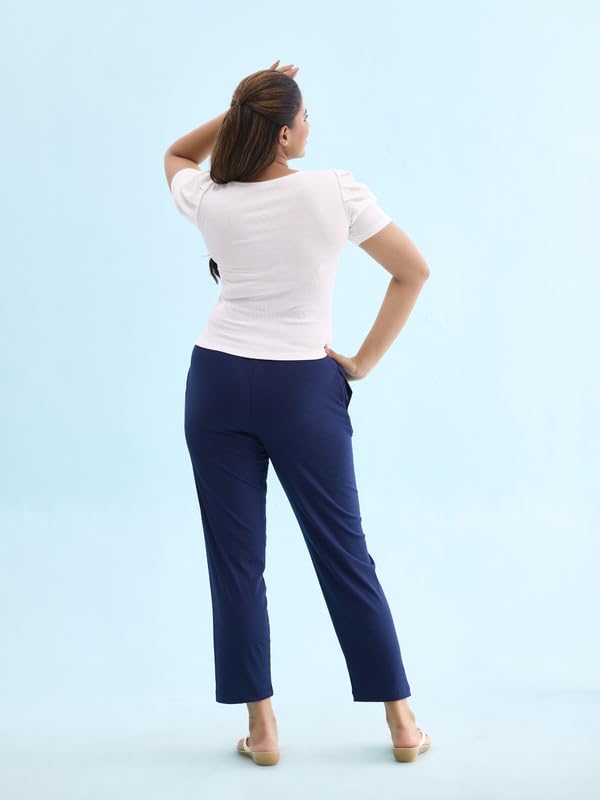 Image of GO Colors Women Rib Pant