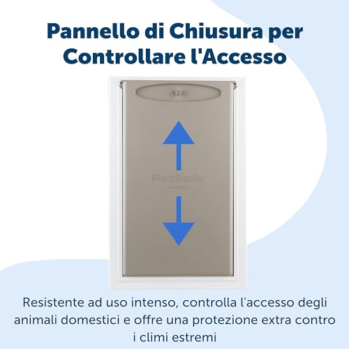 PetSafe Gattaiola per Condizioni Meteo Estreme in alluminio ad Alta Efficienza Energetica per Cani e Gatti - Sistema Flap Isolato - Telaio Resistente, molto grande (XL) - 3