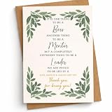 THRAVJ We Are Proud to Be Led by a Boss Mentor & Leader Like You Thank You for Being You Card Heartwarming Appreciation Cards Birthday Gift for Manager Supervisor Team Lead Coach