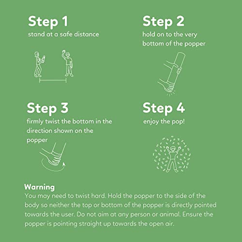 2 Pack X-Large Biodegradable Confetti Cannon Confetti Poppers | Multicolor | Tur Party Supplies | Launches Up To 35Ft | Jumbo (24 In) | Party Poppers For Graduation, Birthdays, Weddings, And Memorial Day #TOP5