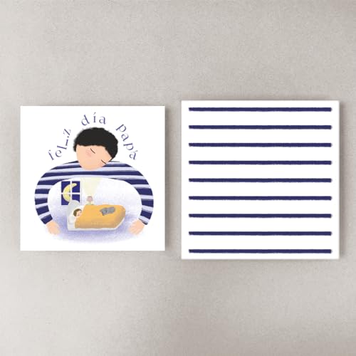 Forletter - Tarjeta de Felicitación, 15 x 15 cm, Papá Abrazo