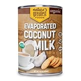 Nature’s Greatest Foods Organic Evaporated Coconut Milk, Vegan Dairy-Free Baking Substitute, Rich & Creamy for Desserts and Coffee (400ml, Pack of 12)