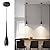 JULiN HOME Black Pendant Light for Kitchen Island, LED Dimmable Pendant Light fixtures, Small Modern Industrial Hanging Pendant Light for Over Sink, Bar, Dining Room, Bedside?1-Pack?