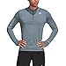 Produktbild adidas mens Own The Run 1/2 Zip Long Sleeve Tee Legacy Blue/Signal Cyan Small