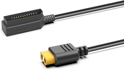 Miniatura 4 de CASIMY Conector de controlador remoto de batería a XT60, adaptador de salida, cable de carga CC XT60, conector de cable de alimentación, compatible