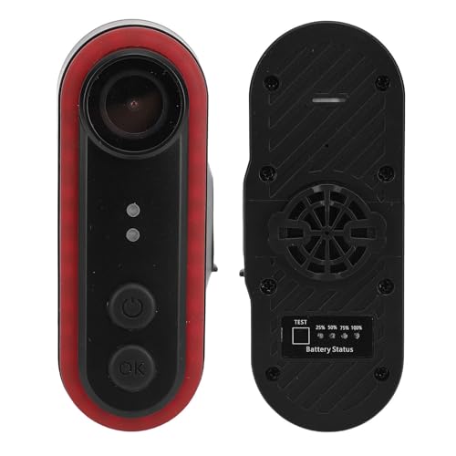 Bewinner Telecamera per Biciclette con Luce di Coda, Fotocamera Sport HD 1080p, Telecamere Posteriori Cicliche Esterne con Supporto, a Prova di Acqua IPX6, Cruscotto in Bicicletta Ad (64GB)