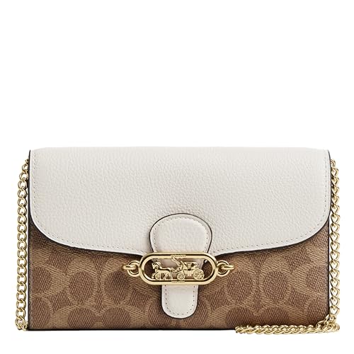 Image of Coach Women's Signature Elle Hardware Chain Crossbody
