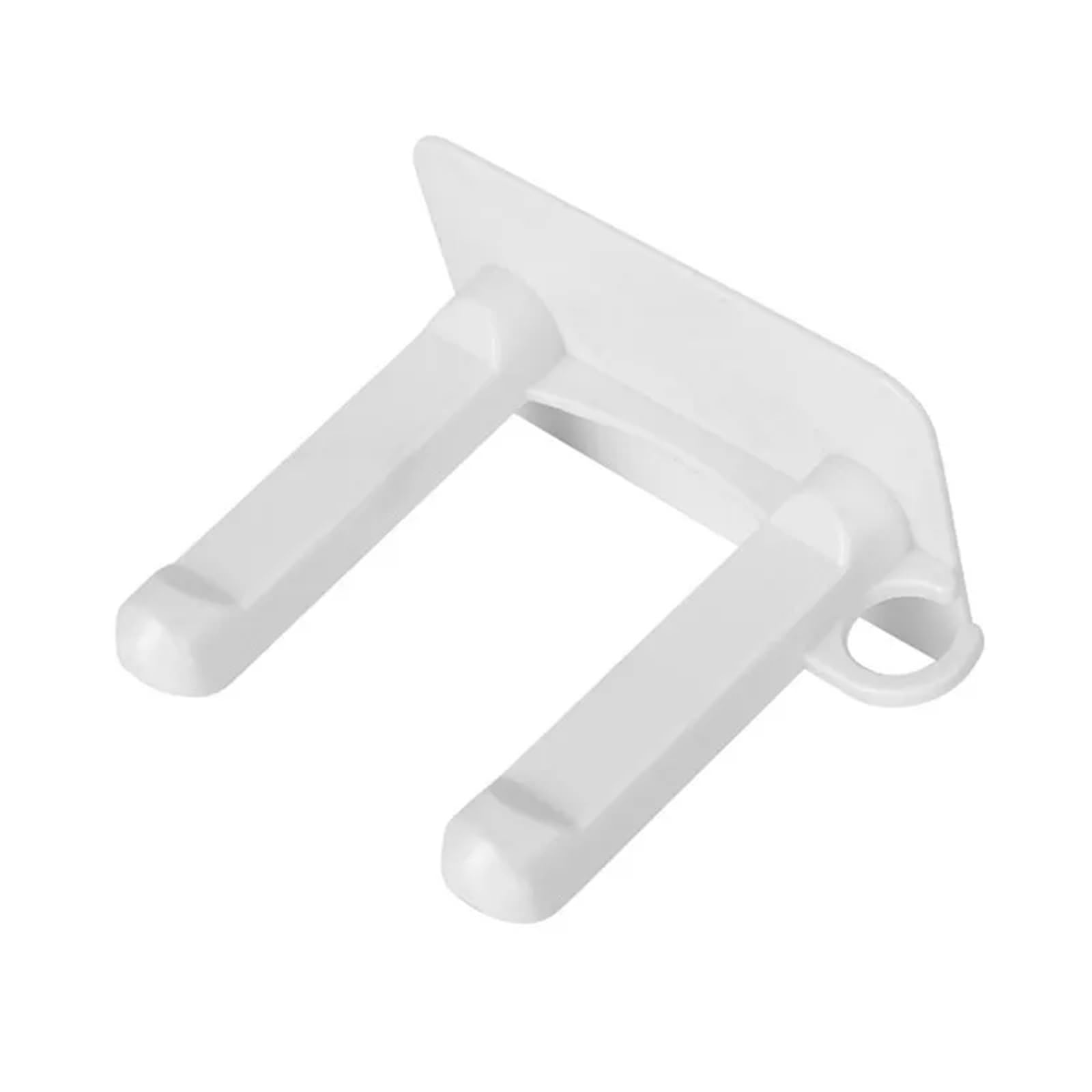 2 Pezzi Porta asciugacapelli in plastica da Parete, autoadesivi Senza punzonatura, Ripiani for l'organizzazione di scaffali for la casa per Bagno, Barbiere(White)