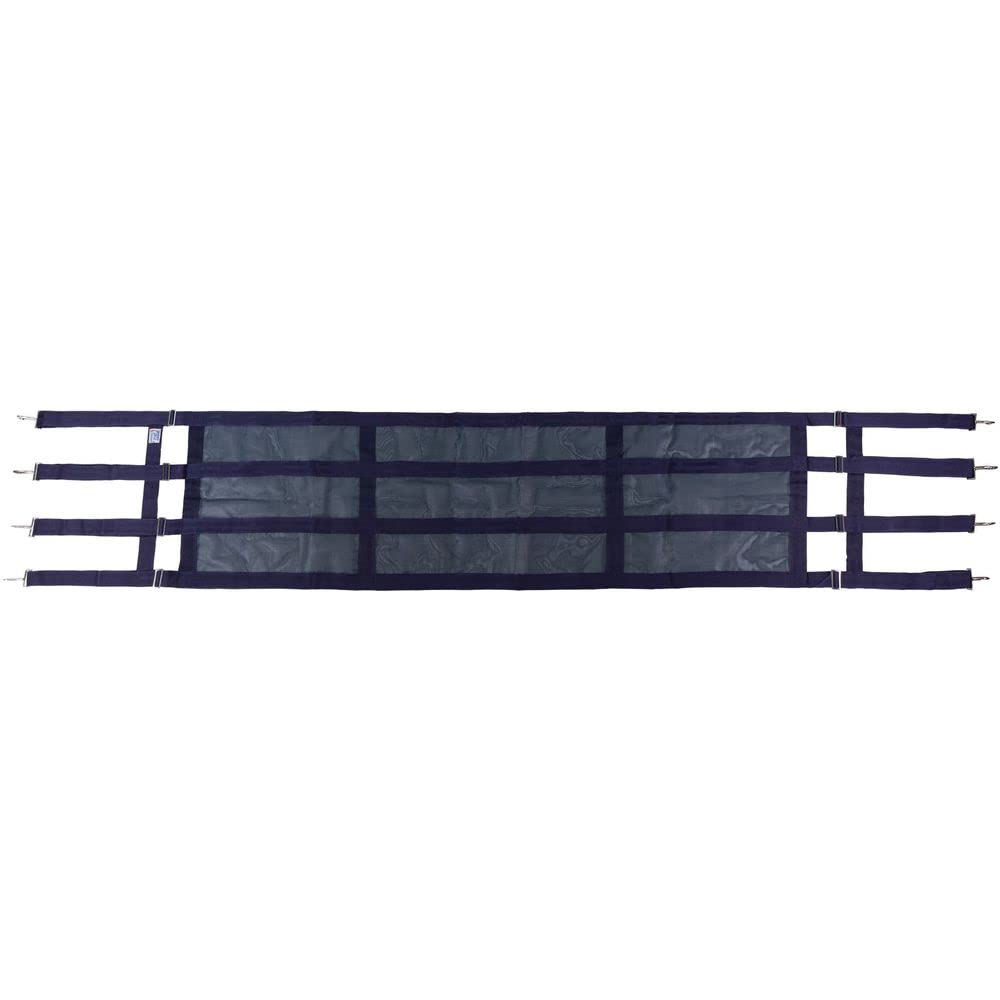 Dura-Tech Aisle Guard | Color Navy | Expands 10' to 12' | High Visibility Nylon Mesh | Promotes Maximum Airflow | Comes with Installation Kit Quality