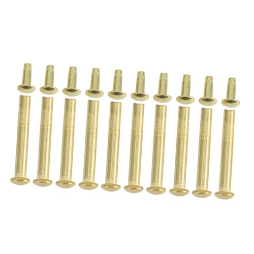 FELTECHELECTR 10セット 折りたたみ扇子 修理用 金属製リベット 入り 耐久性 ステンレス製パーツ 扇子留め具兼用 多用途ファン修理アクセサリー