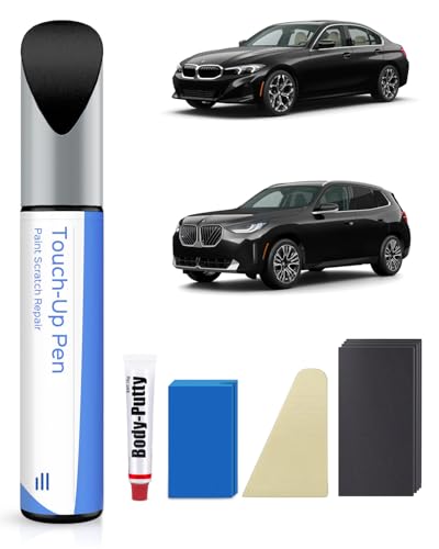 PARTS4EV 668 Fluid (Jet) Black Touch Up Paint Repair Kit