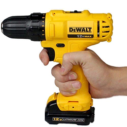 DEWALT Parafusadeira e Furadeira de 3/8 Pol. (10mm) com 2 Baterias 12V Ion-Litio 1.3Ah Bolsa e Carre