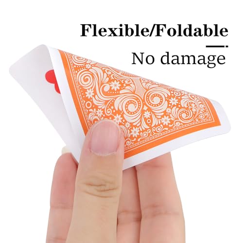 Image of Playing Cards 2 Pack,Deck of Cards,Fun Cards Game for Adults,Poker Cards Professional,Standard Playing Cards Set,Suitable for Game Night,Various Party Games (Green /Orange)
