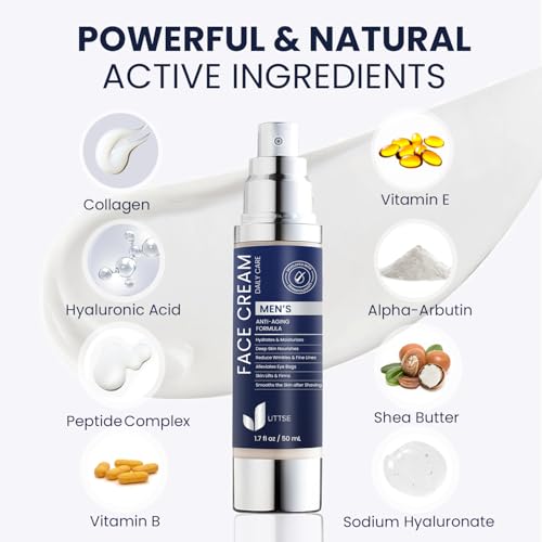 6-in-1 Mens Face Moisturizer: Face Cream for Men - Reduce the Look of Eye Bags, Dark Circles, and Puffiness - Skin Care for Men - 1.7 fl oz - Made in Korea - Image 6