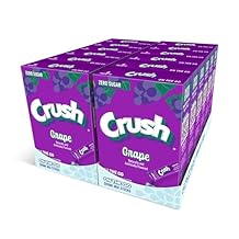 Crush- Powder Drink Mix - Sugar Free & Delicious Grape, 72 Sticks