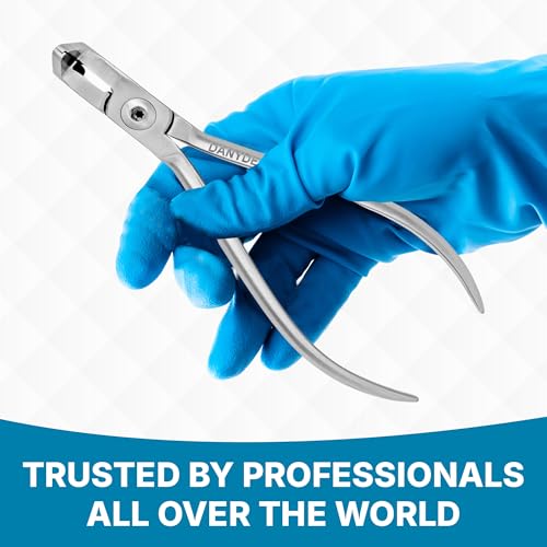 Image of Distal End Cutter Orthodontic Plier - Hold & Cut Hard and Soft Wire - Professional Braces Wire Cutter - Tungsten Carbide Inserts - Easy To Use Dental Tools Stainless Steel Braces Essentials
