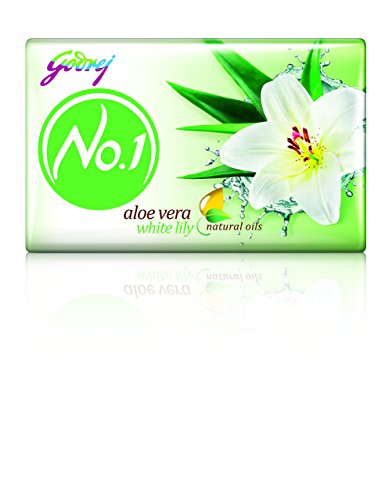 Godrej No.1 Aloe Vera & White Lily Soap (100g), Pack of 4 - High TFM (Grade 1 Soap), Long-Lasting Fragrance