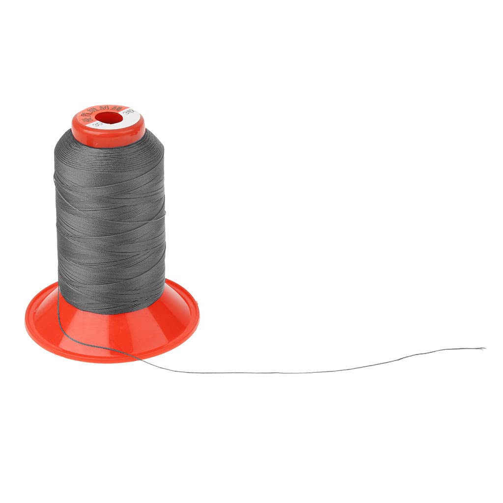 Sharplace Grey Bonded Nylon Sewing Thread Spool 500 Metres for the Upholstery, Outdoor, Drapery, Beading, Luggage, Purses, Canvas, Awnings, Tents