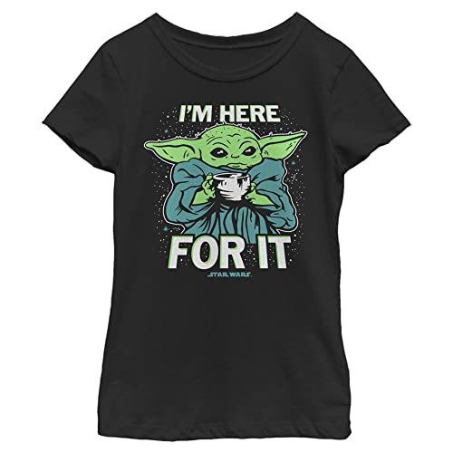 T-shirt fille Star Wars Mandalorian noir M pour l'école