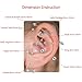 NewkeepsR 3PCS-0.8mm(20g) Nose Hoop Seamless Small Tiny Rings, 316L Steel Hinged Clicker Segment Cartilage Tragus Earrings-5/6/7mm