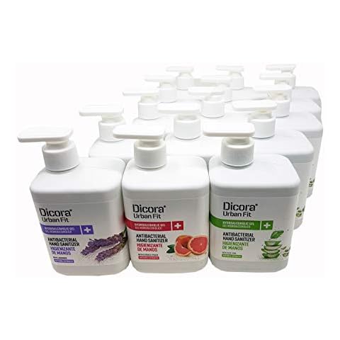 Pack multiaroma de gel desinfectante de manos Dicora UrbanFit Cover
