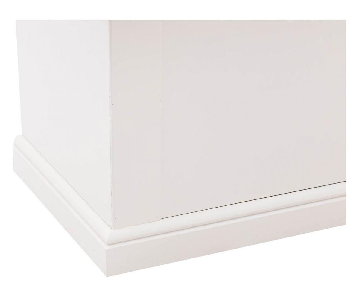 Vicentini arreda CASSAPANCA BAULE IN LEGNO SHABBY CHIC BIANCO