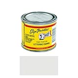Lettering White Pinstriping Lettering Enamel Paint, 1/4 Pint