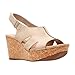 Clarks womens Annadel Bari Platform, Sand Nubuck, 8.5 US