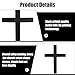 3 Pcs Metal Jesus Christian Badge Stickers, 3D Alloy Cross Emblems for Car, Self-Adhesive Scratch-Resistant Decals for Truck & SUV, Ideal for Easter & Mother’s Day Day (Black)