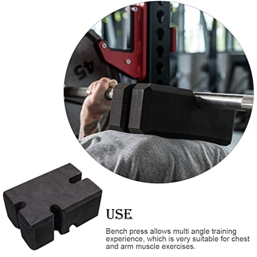 AIXXCUVQ Supino Bloco de Força Bloco de Alta Dureza Barra de Peso Estável Prancha de Empunhadura Equ