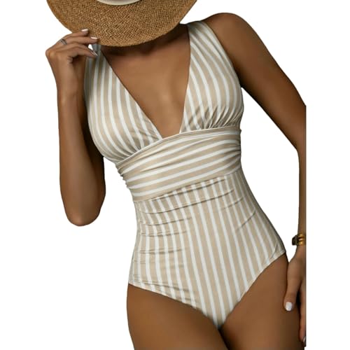 Maillot de bain une pièce rayé pour vos journées farniente à la plage
