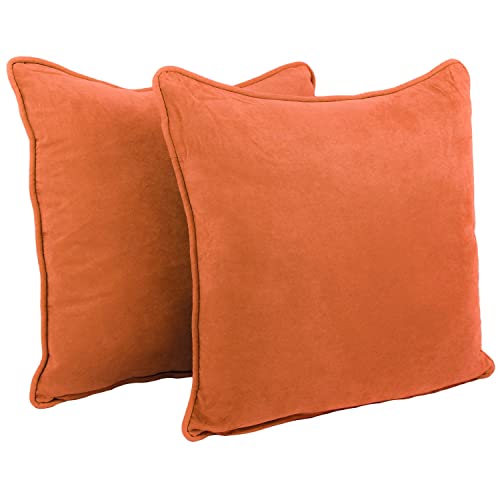 Blazing Needles 9813-CD-S2-MS-TL Corded Microsuede Throw Pillow thumb #4